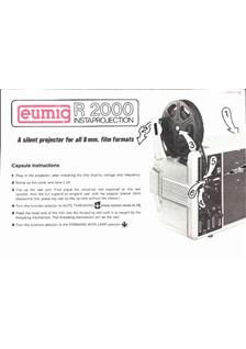 Eumig R 2000 manual. Camera Instructions.
